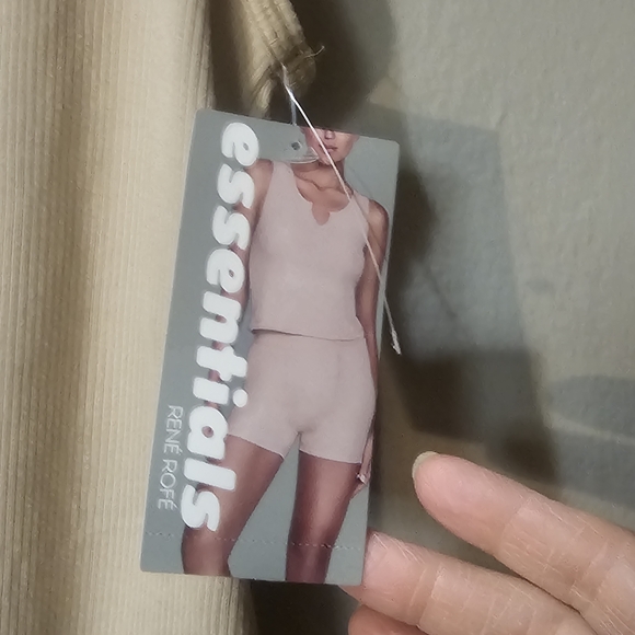 Essentials Tan Ribbed Tank Top - Picture 3 of 6